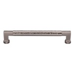 M Marcus Heritage Brass Cabinet Pull Bauhaus Hammered Design 203mm Centre to Centre